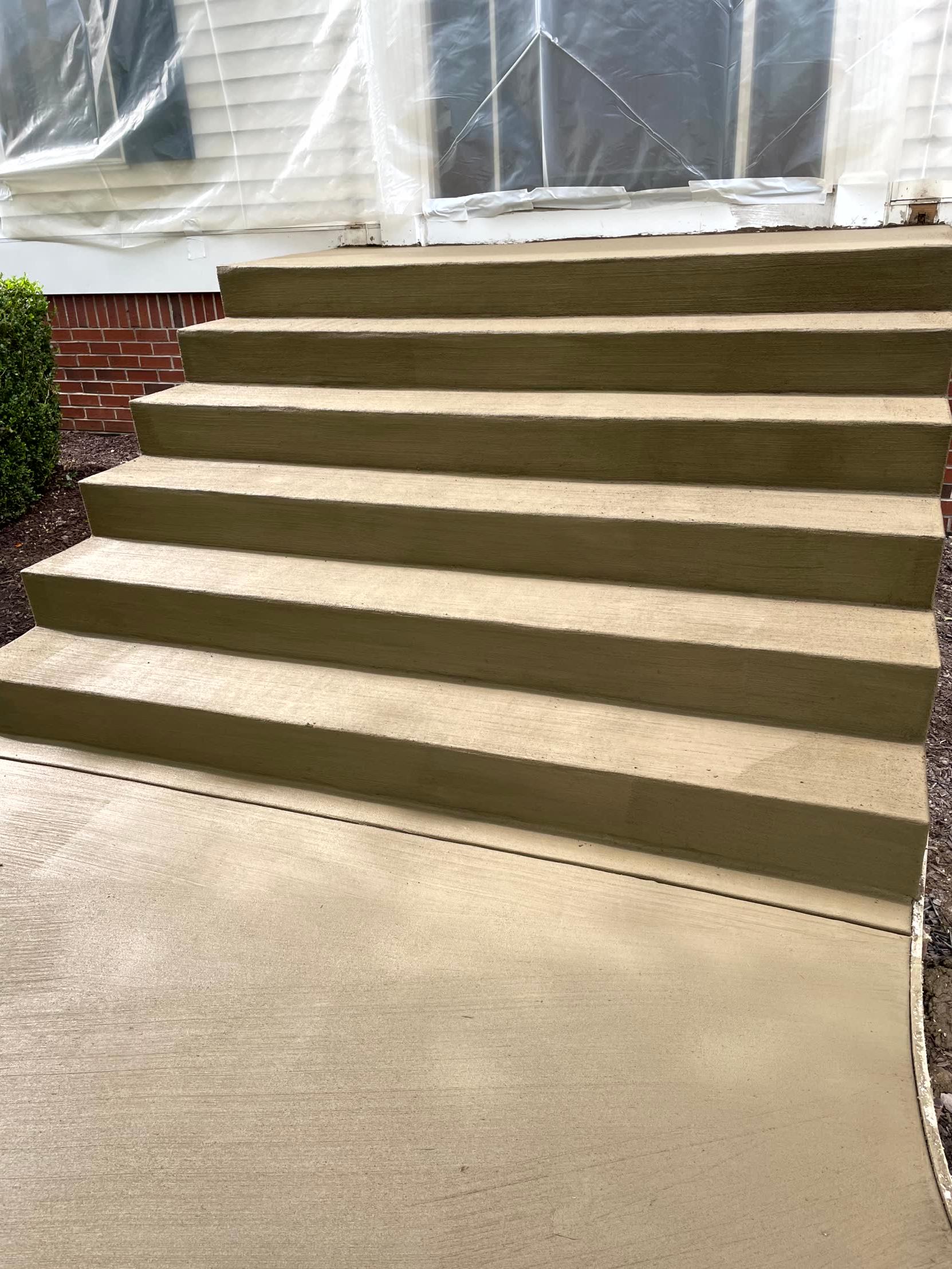 Extra Wide Concrete Stairs Replacement