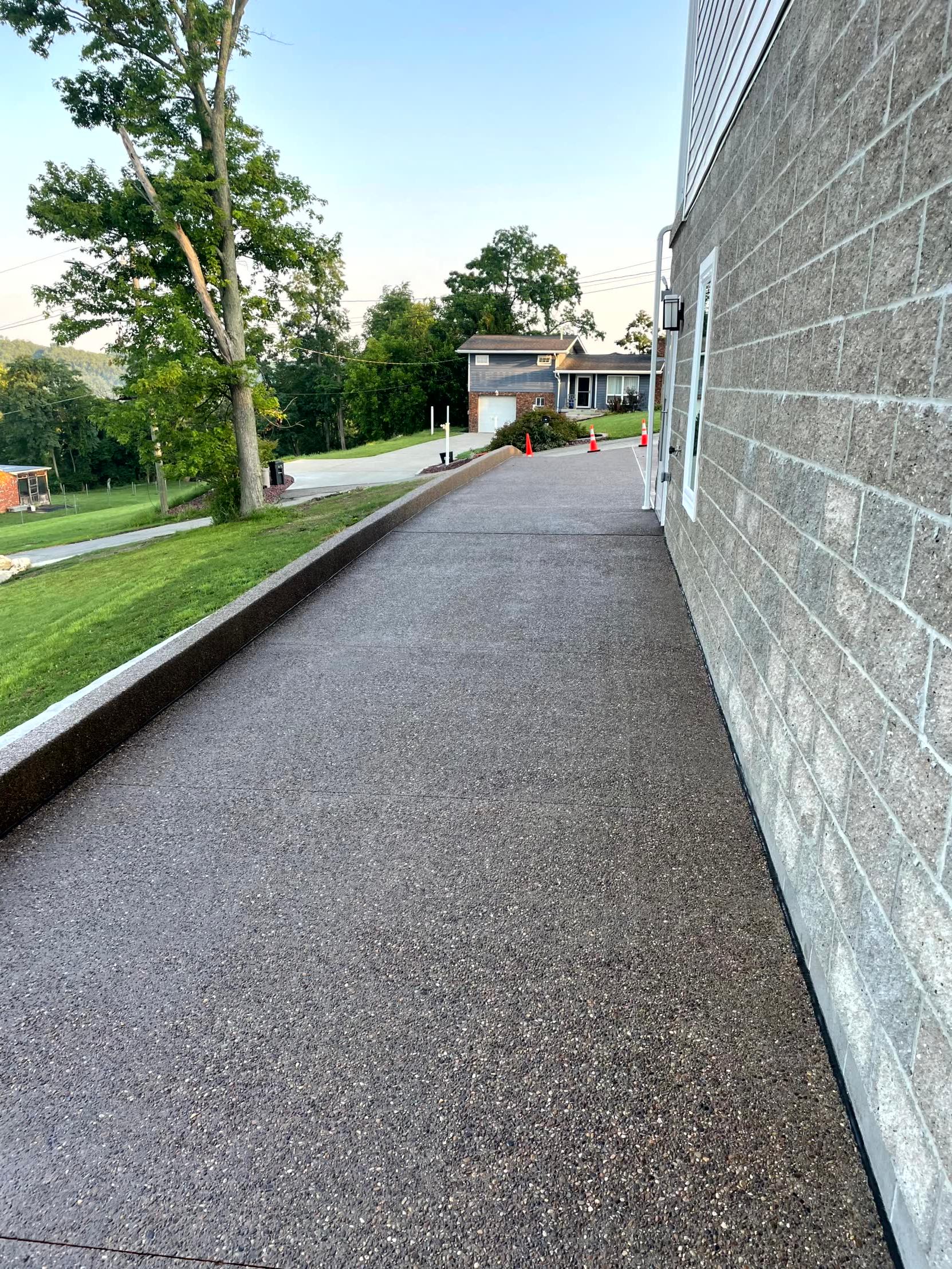 Exposed Concrete Driveway