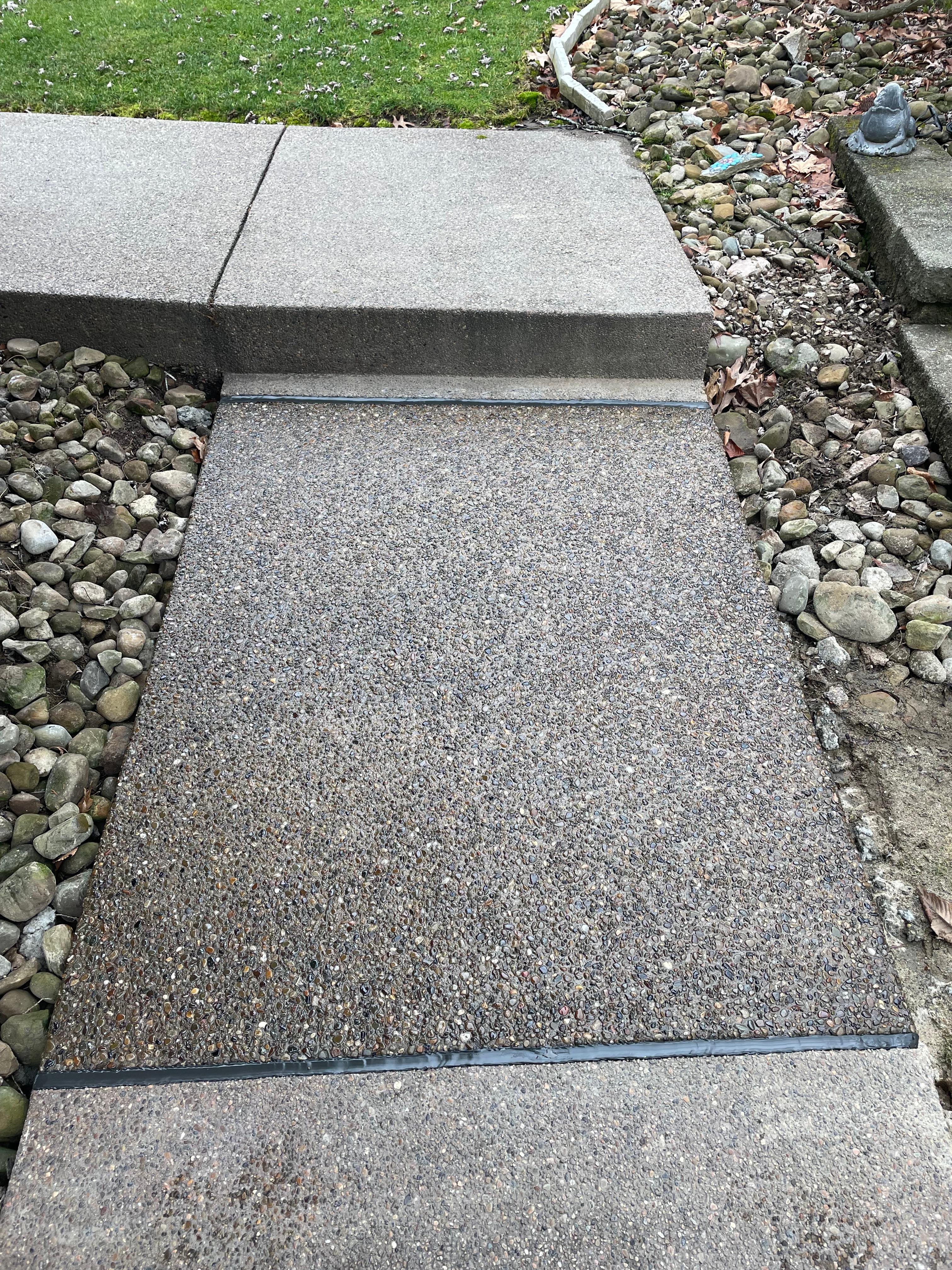 Exposed Aggregate Walkway Repair