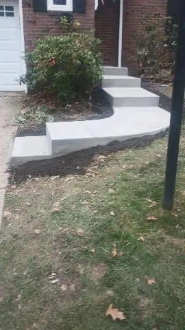 Concrete Walkway With Stairs Replacement